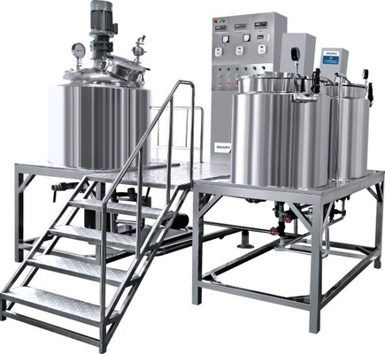 Fixed Homogenizing Shampoo Emulsifier / Cosmetic Making Machine SUS304 / 316 Material High Productivity