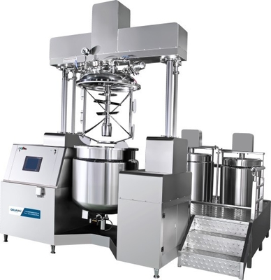 Vacuum Cosmetic Production Equipment , Automated High Shear Emulsifier Mixer