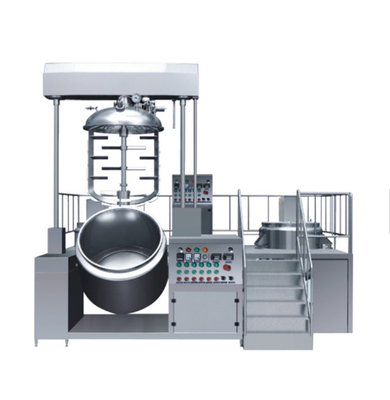 CE Cosmetic Manufacturing Machinery PLC Control System SS316 Emulsification Machine