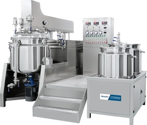 Internal / External Circulation Vacuum Homogenizer Cream Mixer , Heavy Emulsification Machine