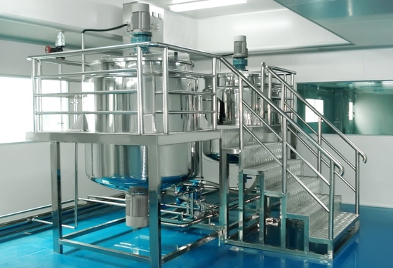 Integrating Blending Cosmetic Mixing Machine  Jacketed Continuous Stirred Tank