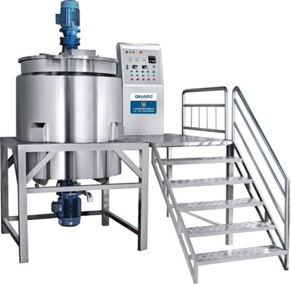 Durable Shampoo Cosmetic Mixing Machine Welded Reactor With Transfer Pump