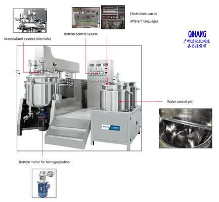 High Shear Vacuum Homogenizer Cream Mixer