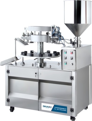 High Productivity Aluminium Tube Filling And Sealing Machine For Cosmetic Industry