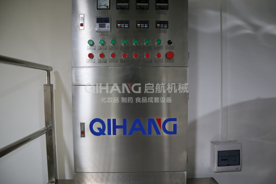 PLC Cosmetic Manufacturing Machines Shower Gel Detergent Homogenizing Emulsifying Mixer