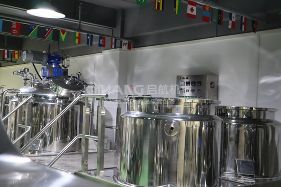 Gel Lotion Ointment Production Line Vacuum Emulsifier Multiple Phase  High Shear