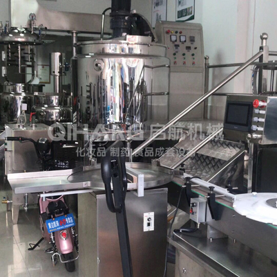 2000L Cosmetic Making Machine Laundry Detergent Dish Soap Vacuum Homogenizing Emulsifying Mixer