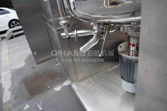 Vacuum Cosmetic Production Equipment , Automated High Shear Emulsifier Mixer