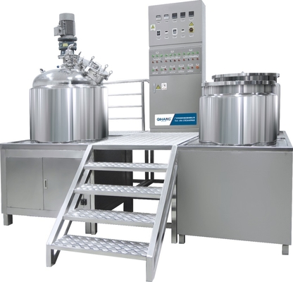 Hydraulic Lift Cylinder Vacuum Emulsifier Homogenizer For Homogeneous Mixture