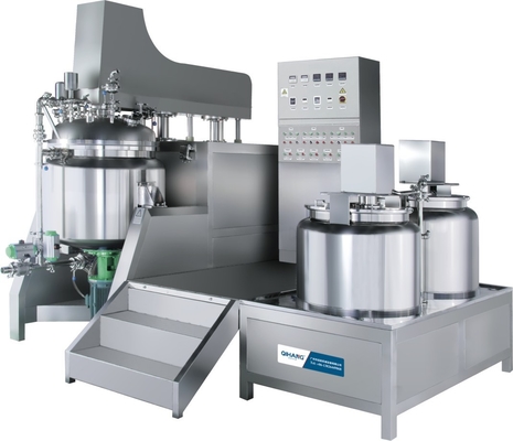 Hydraulic Lift Cylinder Vacuum Emulsifier Homogenizer For Homogeneous Mixture