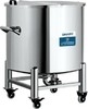Agitated Solid Liquid Separator Blending Cosmetic Mixer Tank Electric Heated