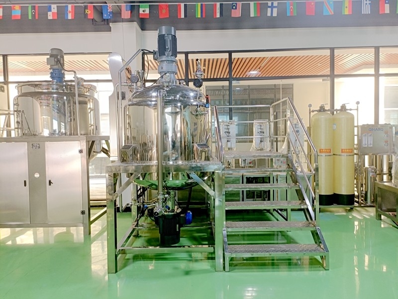 Ointment Cosmetic Making Machine Toothpaste Lotion Production Line Vacuum Mixer Emulsifying Homogenizer
