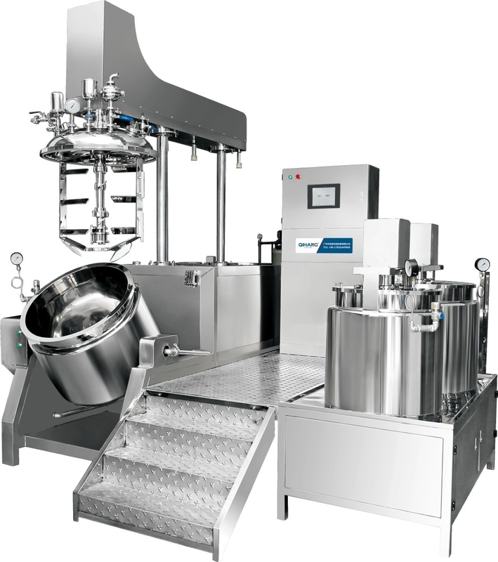 Vacuum Homogenization Emulsifier Cosmetic Cream Making Machine