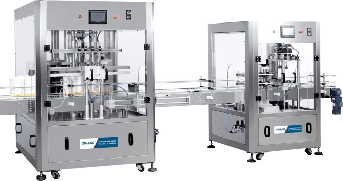 PLC Programmable Control 180 Bottle / H Cosmetic Filling Machine