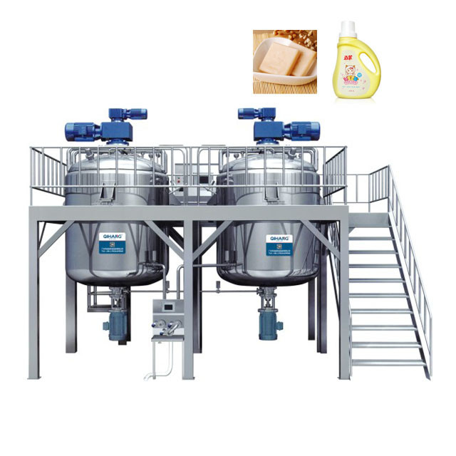 200L Industrial Mixing Tank mixer for soap shampoo line with 0-3200r/min rotation speed