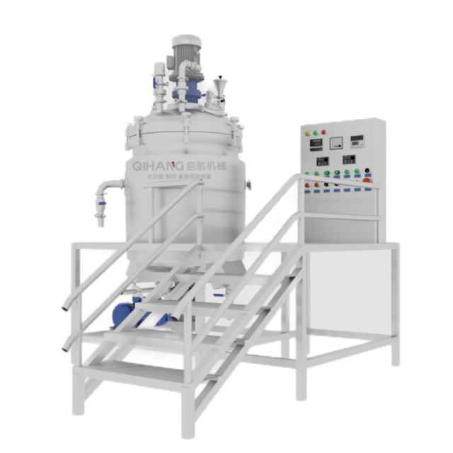 ISO9001 SS316 3kw Chemical Vacuum Emulsifier Mixer Machine