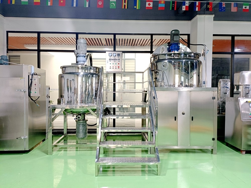 SS316 Cosmetic Mixing Machine Automatic Liquid Homogenizing Soap Gel Making Machine